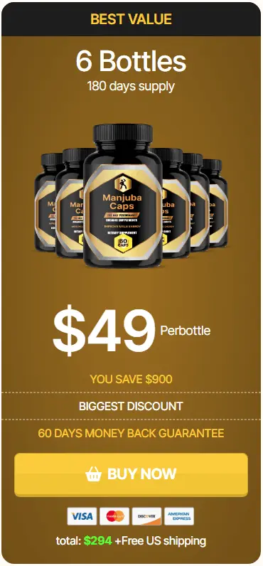 Buy Manjuba Caps 6 Bottle